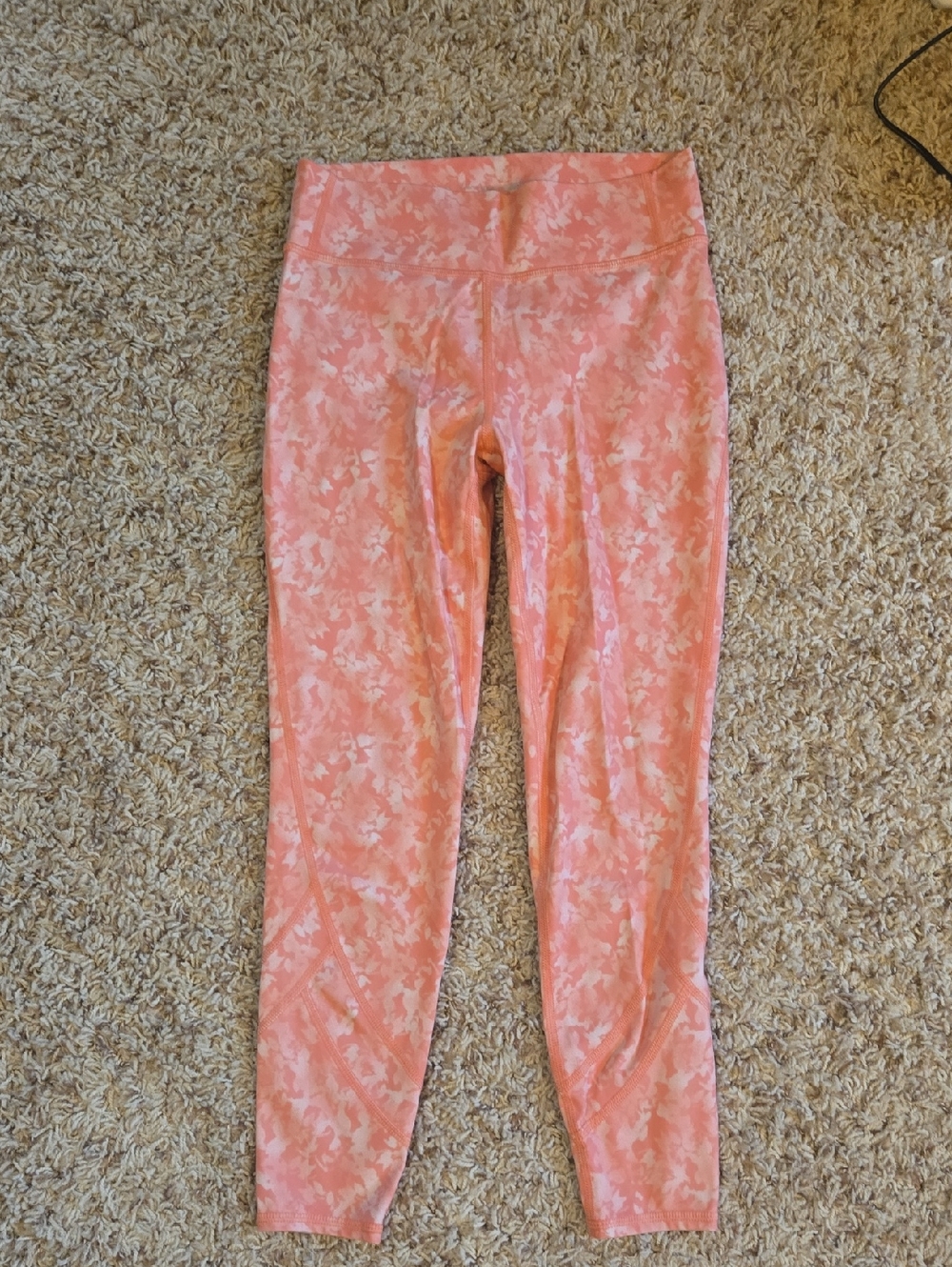 all in motion Coral Pink Camo-Print Kids Leggings
